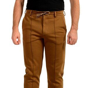 Hugo Boss Men's "L-Schiller 107" Brown Cashmere Casual Pants US M IT 50